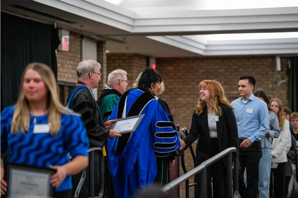Awardee receiving award 6